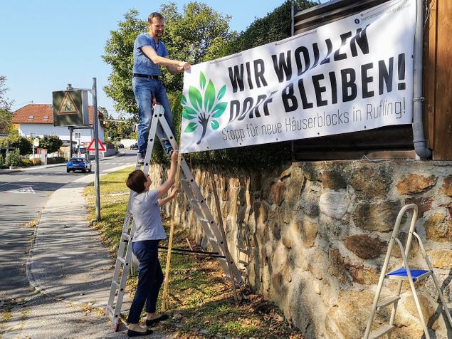 Wildrud und Bernhard Frei kämpfen mit vielen Mitstreitern unverdrossen um den Erhalt des Dorfes Rufling