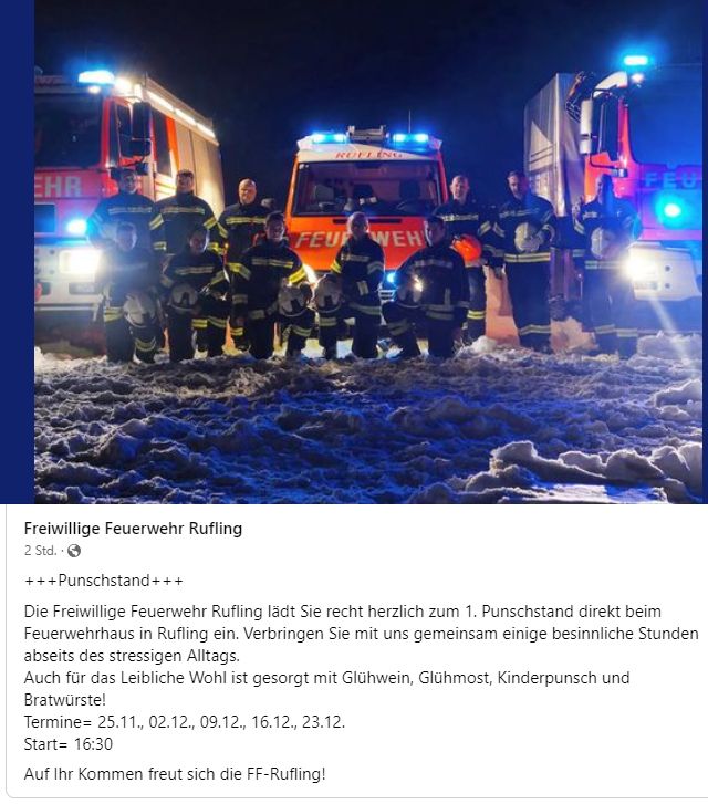 Beliebter Ruflinger Treffpunkt
